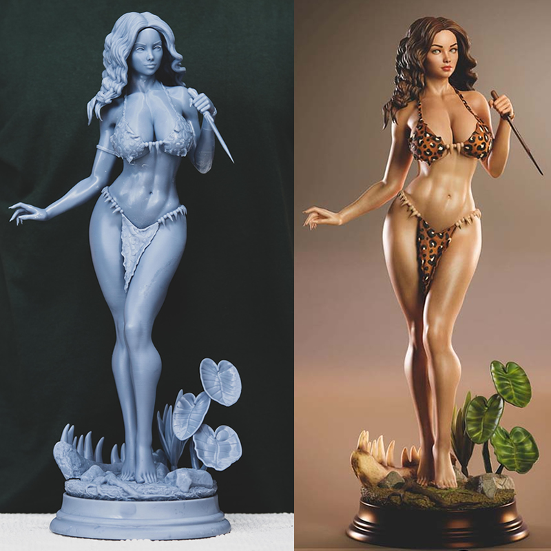 Model Kit Figures - 3 estilos personaje Origi 6083 Cavewoman