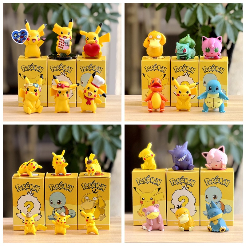 Model Kit Quick Pokemon - Figura Miniatura de PVC de Pikachu