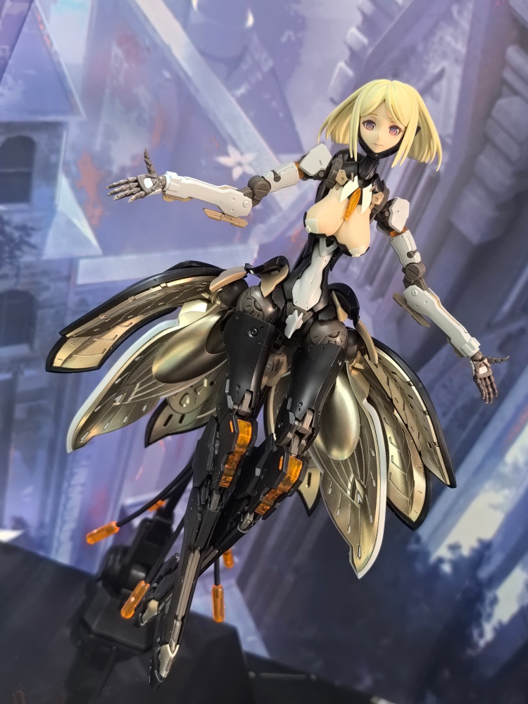 Model Kit Mecha Girl - En Existencia, Original, Rosado Starflower Lily,