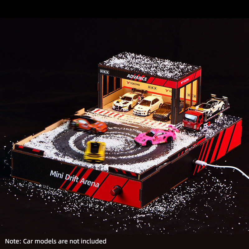 Model Kit Car - Diorama de Pista de Derrapes DIY