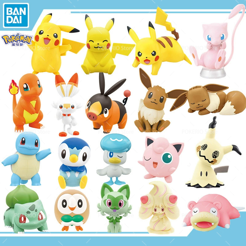 Model Kit Quick Pokemon - Figuras originales de Pokémon Mew Eevee