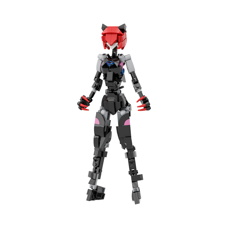 Model Kit Mecha Girl - Bloques de Construcción MOC - Figura