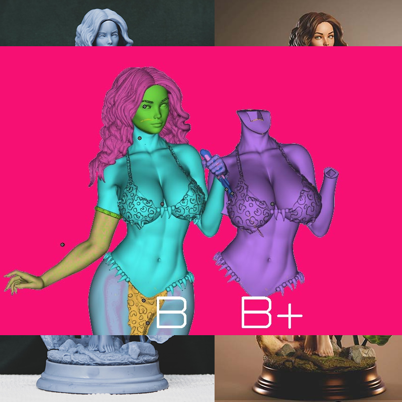 3 estilos personaje Origi 6083 - Model Kit Figures reseña y precio