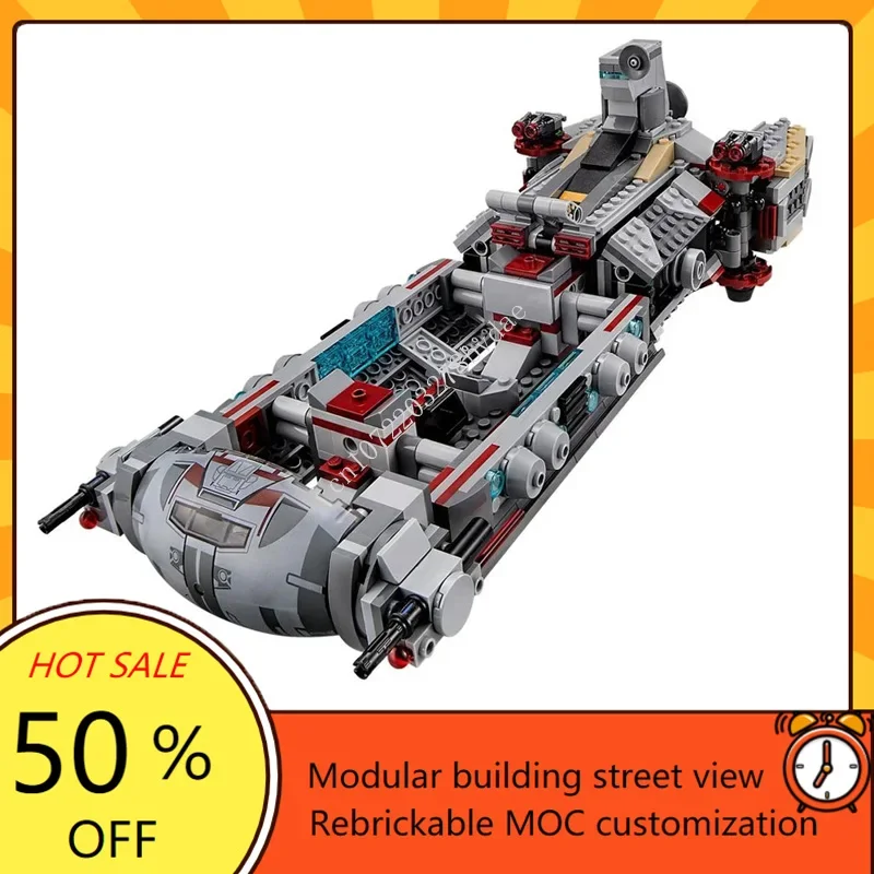 936 Uds Rebel Combat Frigate C - Model Kit Ship reseña y precio