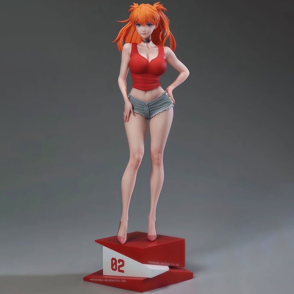 Figura de Asuka Langley Soryu  - Model Kit Waifu reseña y precio