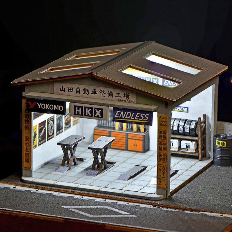 Kit de Diorama de Taller de Re - Model Kit Car reseña y precio