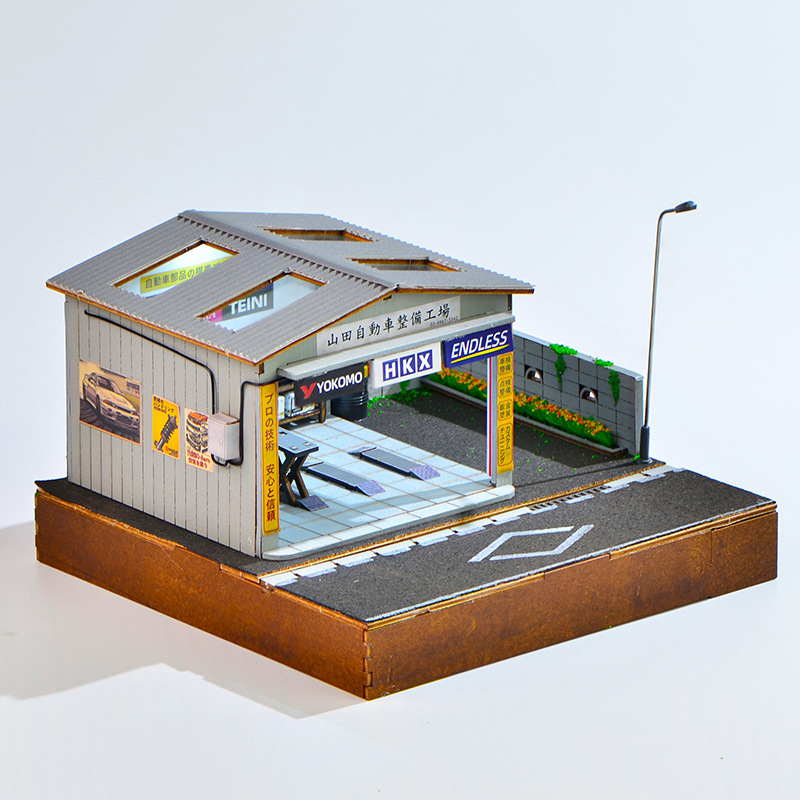 Kit de Diorama de Taller de Re - Model Kit Car reseña y precio