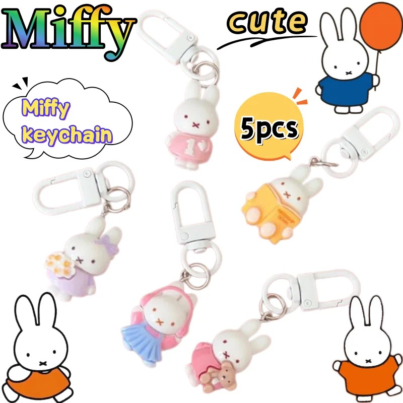 Lote de 5 llaveros Miffy, crea - Model Kit Mecha Girl reseña y precio