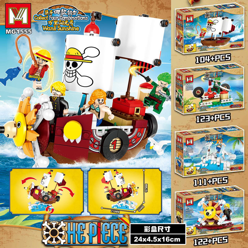 Bloques de Construcción 4 en 1 - Model Kit Thousand Sunny reseña y precio